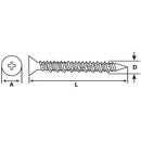 Tornillo Concreto Concreto 3/4 mm 1/4 4 unidad(es)