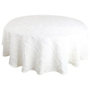 Mantel Redonda 180x180 cm Jacquard Blanco