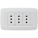 Enchufe 10A Triple Primmus Bco