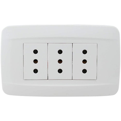 Enchufe 10A Triple Primmus Bco
