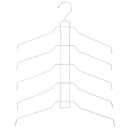 Colgador para blusas y camisas plastico blanco