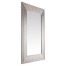 Espejo Pared Forma Rectangular 70x50 cm Plateado Deco