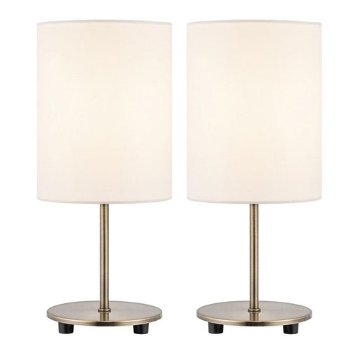 Pack de 2 Lamparas Mesa New Niza E27