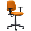 Silla Pc Brazos Naranjo