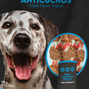 Snack para perros anticuchos triple sabor 100 gr