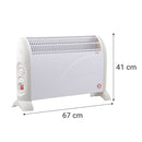 Convector Electrico 2000 W Conveccion N10 Blanco