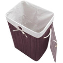 Canasto P/Ropa Rectangular Bambu 30X60X40 Cm 80 L Chocolate