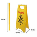 Cartel De Peligro Plegable Amarillo Y Negro 45 Cm Alto
