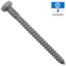 Tornillo Tirafondo Madera 3-1/2 1/4 2 unidad(es).