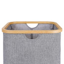Canasto Tela Bambu 33X33X27