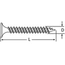 Tornillo Autoperforante Madera/Metal/Concreto 45 mm 3.9 200 unidad(es)