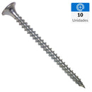 Tornillo Yesoc Pfz 6X21/4 10Un