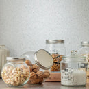Frasco Redondo con Tapa Silver Vidrio 660 ml