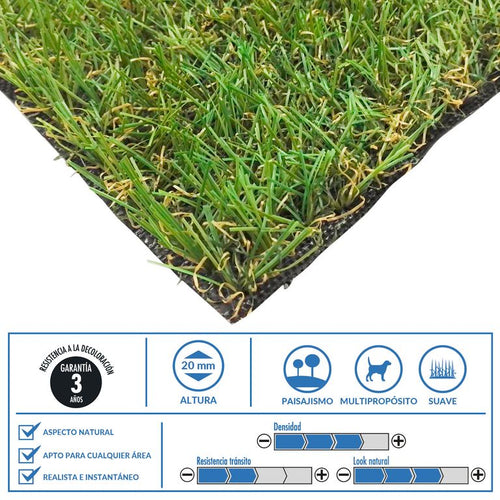 Pasto Sintetico 1X4M 20Mm Pdq