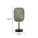 Lampara Mesa Nala 1L E27 Nat/Negro