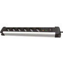 Alargador Profesional Shuko 10/16A 6 Toma(S) 2 M Blanco/Negr