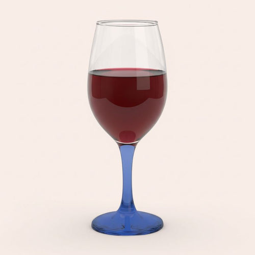 Set 6 Copas Vino Tinto 386 ml Vidrio Colores