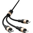 Cable 3 En 1 Micro Usb Tipo C Lightning