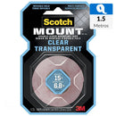 Cinta Doble Faz Scotch-Mount Transparente 25.4 Mm X 1.5 M