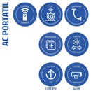 Aire Acondicionado Portatil 7000 Btu Frio