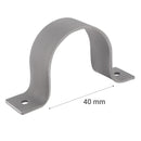 Abrazadera PVC-S 40mm Gris 1u