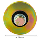 Rueda Para Porton Al Piso 75 Mm Uso Industrial