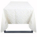 Mantel Cuadrada 180X180 Cm Jacquard Blanco