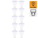 Pack 10 Ampolletas Led 6 W Gu10 550 Lm Luz Calida