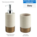 Vaso Dany Beige, Dorado