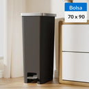 Basurero De Bolsa 70X90 Cm 45 Litros Plastico Negro