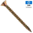 Tornillo Turbo screw Madera Madera 40 mm 4 mm 144 unidad(es)