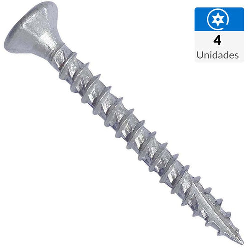 Tornillo Tirafondo Madera 60 mm 5 mm 4 unidad(es)