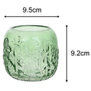 Portavela verde 9 cm