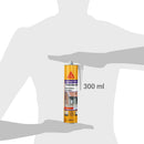 Adhesivo Multiuso Y Sellador Elastico Gris Cartucho 300 Ml