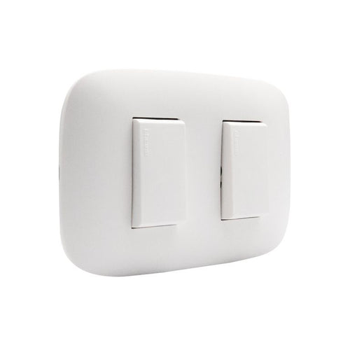Interruptor Doble Conmutador (9/24) Blanco Domino Sencia