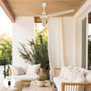 Ventilador De Techo 3 Aspas Blanco Con Control 142 Cm