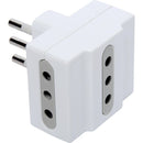 Enchufe Triple Estandar Blanco