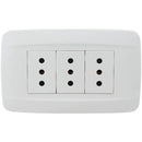 Enchufe 10A Triple Primmus Bco