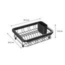 Secaplatos Metalico Negro 35,4X27X4X13,8 Cm