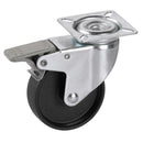 Rueda giratoria con freno plastico 60kg