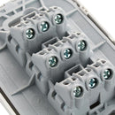 Interruptor conmutador triple 9/24 10 A Luzica Blanco