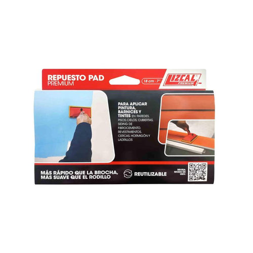 Repuesto Almohadilla Flocada Para Pad De 18X9 Cm, 7 Pulgadas