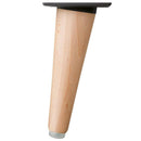Pata Conica madera 150mm natural