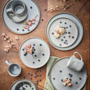 Juego de Loza 16 Piezas Ceramica Seul Gris