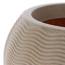 Macetero Ondulado de Plastico 38x26 cm Arena