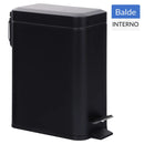 Basurero 5 Litros Metal Negro