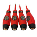 Set 4 atornilladores con tester paleta/cruz 3 y 4mm