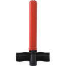Trabavolante Metalico Tipo T Rojo y Negro Antirrobo Universal