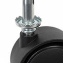 Rueda nylon 2 pulgadas negra.