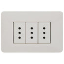 Tomacorriente Triple Armado 10A Blanco
